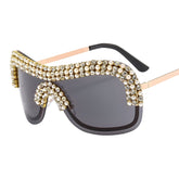 Les lunettes de soleil à strass Hollywood - Plusieurs couleurs